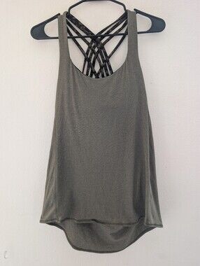 lululemon athletica Olive Green Strappy Back Tank